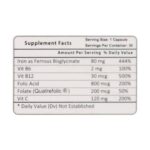 لیبل supplement fact