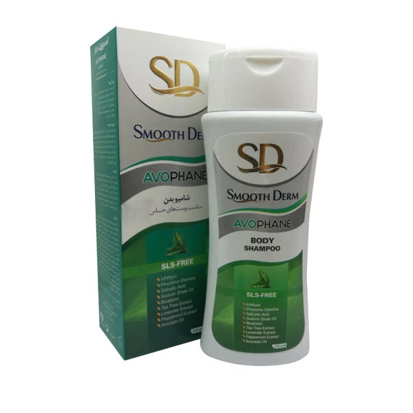 SD-Avophane-NiazPharma.com نمای بسته و ظرف شامپو بدن ای دی